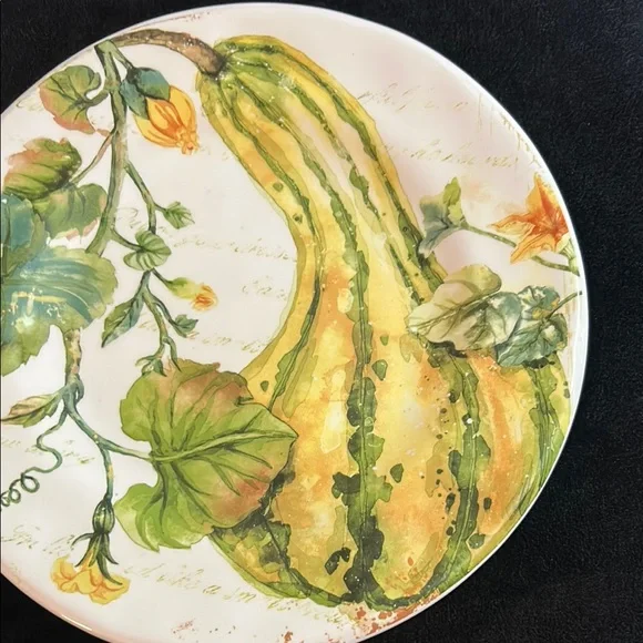 PIER 1  PUMPKIN PATCH SQUASH PLATE - Picture 2 of 11